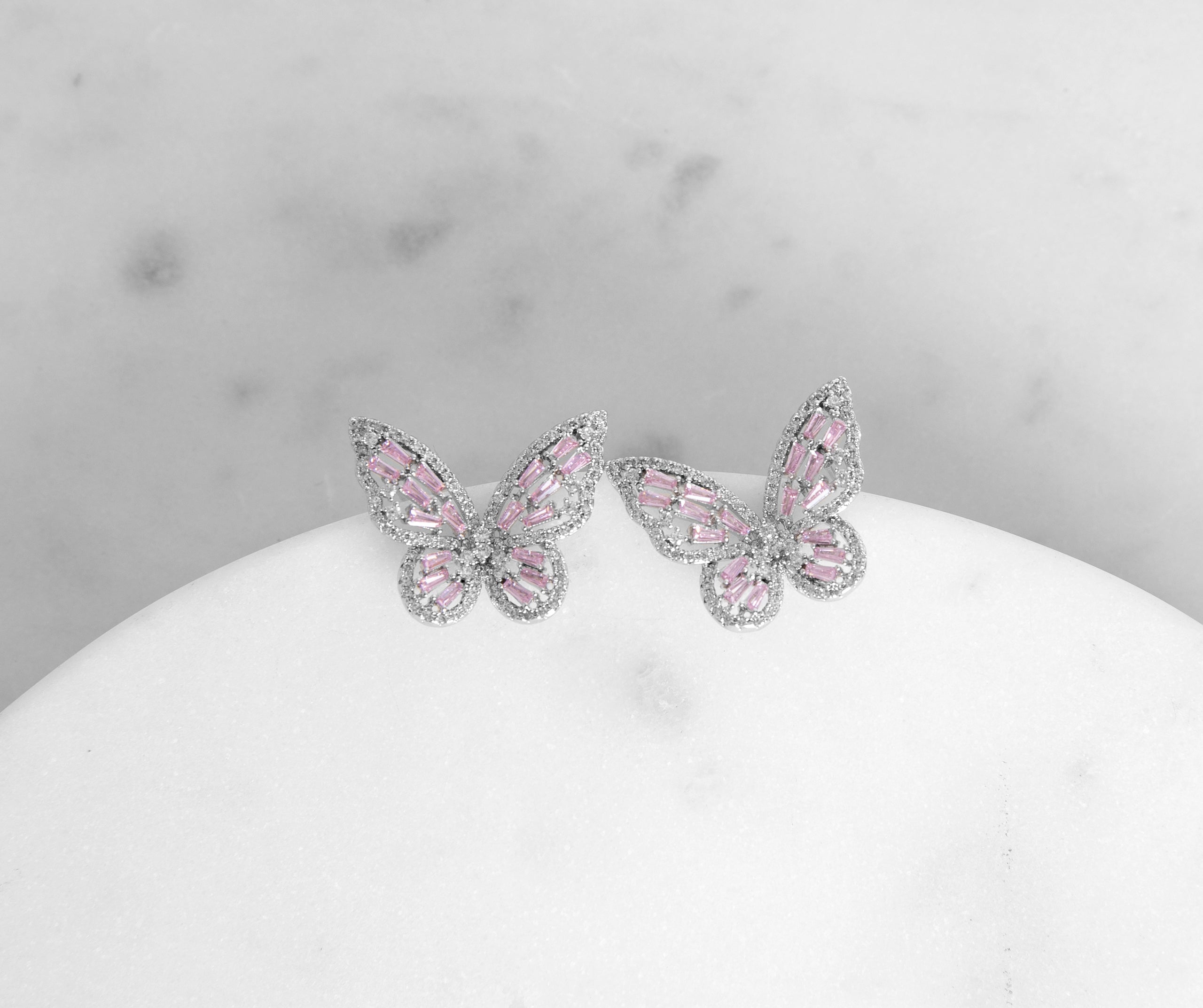 Butterfly Fly Away Cubic Zirconia Studs