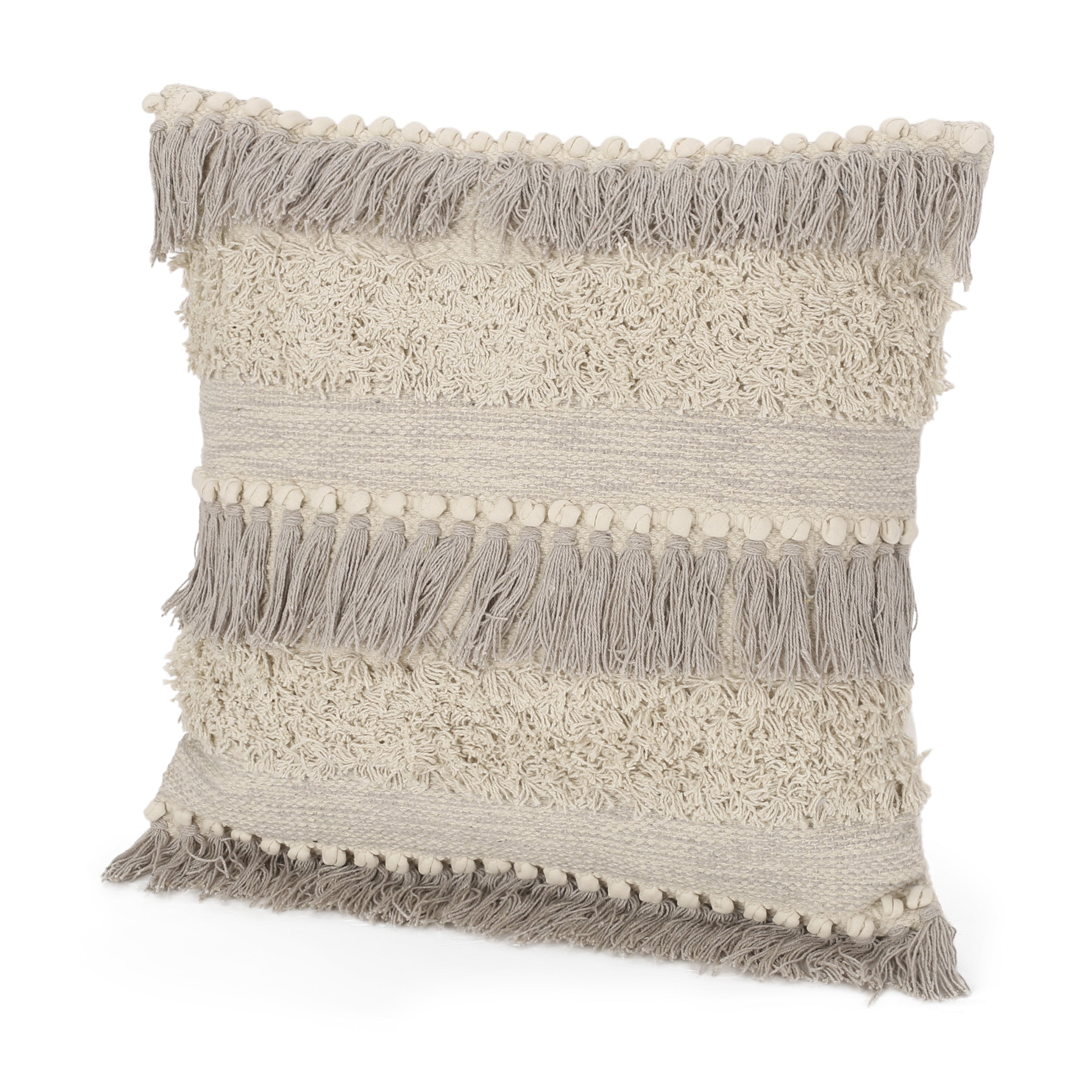 Klaira Hand-Loomed Boho Pillow Cover