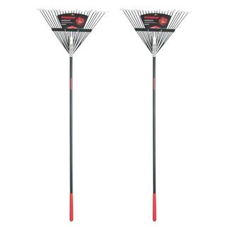 Razor-Back 51 in. Fiberglass Handle 24-Tine Steel Rake (Pack of 2) 10000-03684