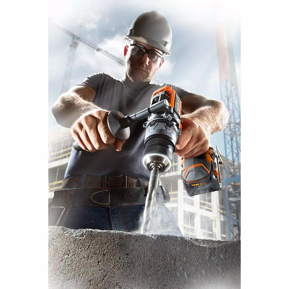 RIDGID 18-Volt Lithium-Ion Cordless 1/2 in. Hammer Drill/Driver Kit with 18-Volt Lithium-Ion 2.0 Ah Battery Pack and Charger and#8211; XDC Depot