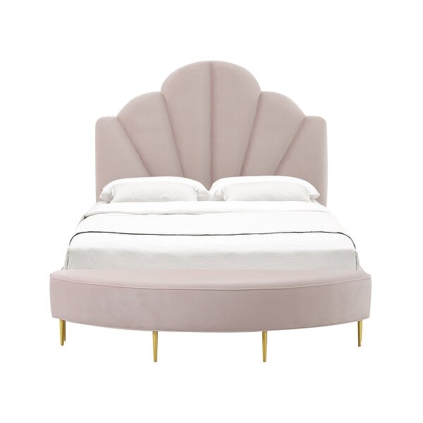 Bianca Velvet Bed and Bench Set - - 36006383