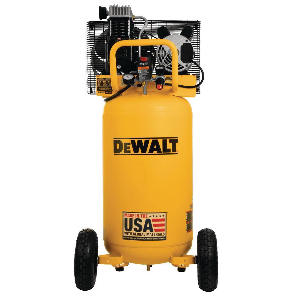 DW 25 Gal. 200 PSI Oil Lubed Belt Drive Portable Vertical Electric Air Compressor DXCM251