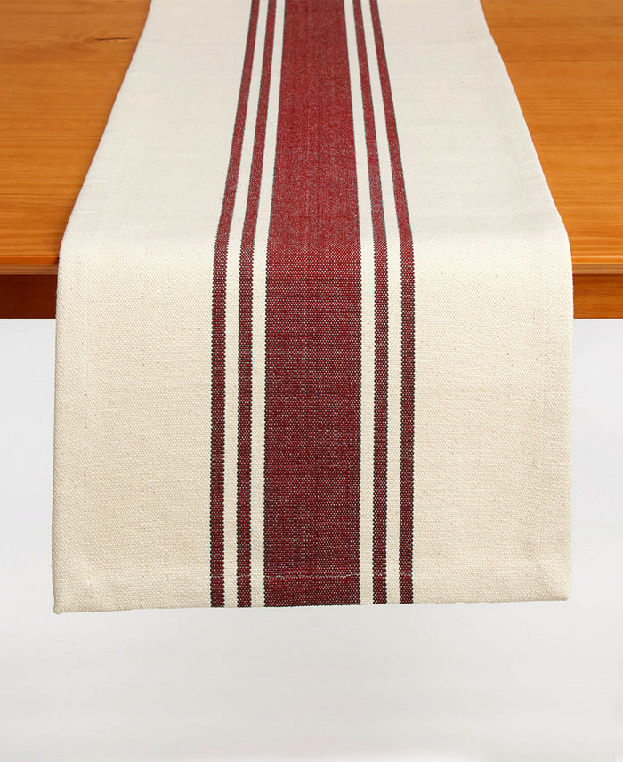 Tableau Railroad Stripe-Table Runner 72 x 14