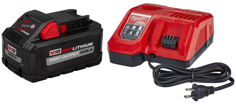 Milwaukee M18 REDLITHIUM HIGH OUTPUT XC8.0 Starter Kit 48-59-1880 from Milwaukee