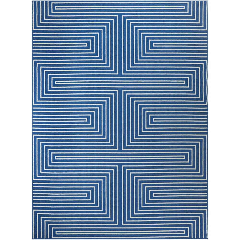 Paskal Geometric Striped Indoor/Outdoor Area Rug