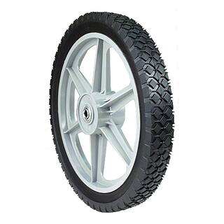 MaxPower 14 in. x 1.75 in. Spoked Plastic Wheel with Diamond Tread 335110B