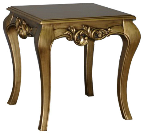 Traditional Wood Top End Table   Victorian   Side Tables And End Tables   by Moretti  x27s Design Collection  INC  Houzz