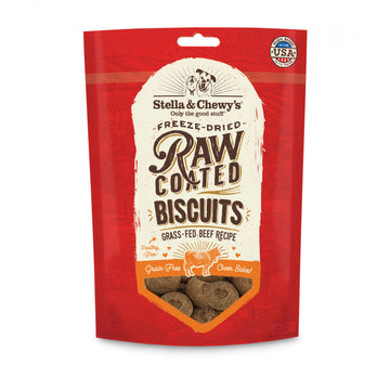 Stella and Chewy's Raw Coated Biscuits Grass Fed Beef Recipe Dog Treats andndash; Pet Empire and Supplies