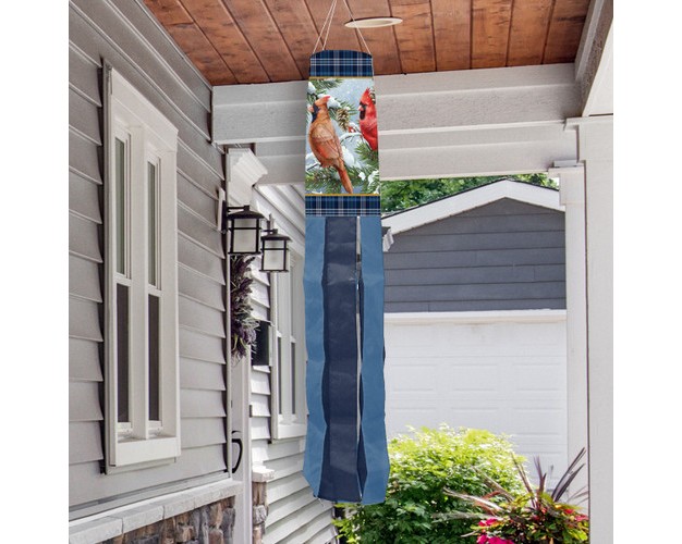 Briarwood Lane Winter Wintertime Cardinals Windsock Wind Twister 40x6