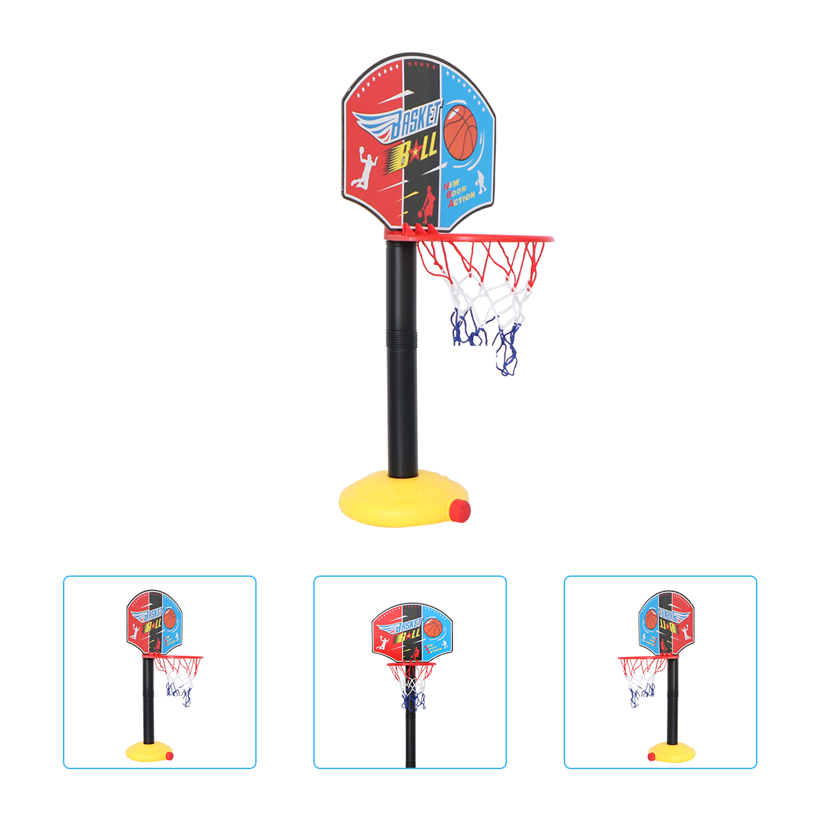 NICEXMAS Portable Basketball Set with Net Backboard Ball Outdoor Game Set