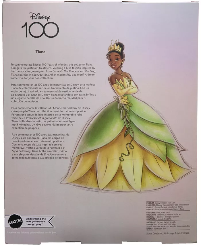 Disney Princess Disney Collector 100 Platinum Tiana Doll