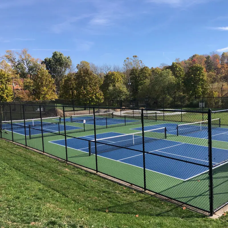 Supplies Cheap PVC Coated Basketball Court Fencing / Tennis Court Chain Link Fence