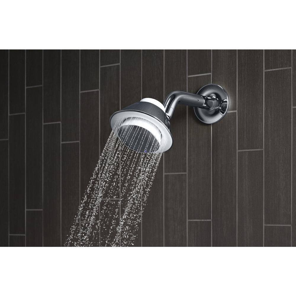 KOHLER Moxie 2.5 gpm Shower Head with Waterproof Speaker Featuring Bluetooth Wireless Technology and sound by Harman Kardon K-28238-NKE-CP