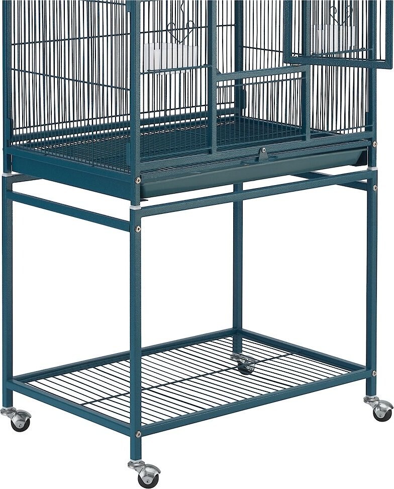 Yaheetech 54-in Rolling Metal Large Parrot Cage Mobile Bird Cage with Detachable Stand