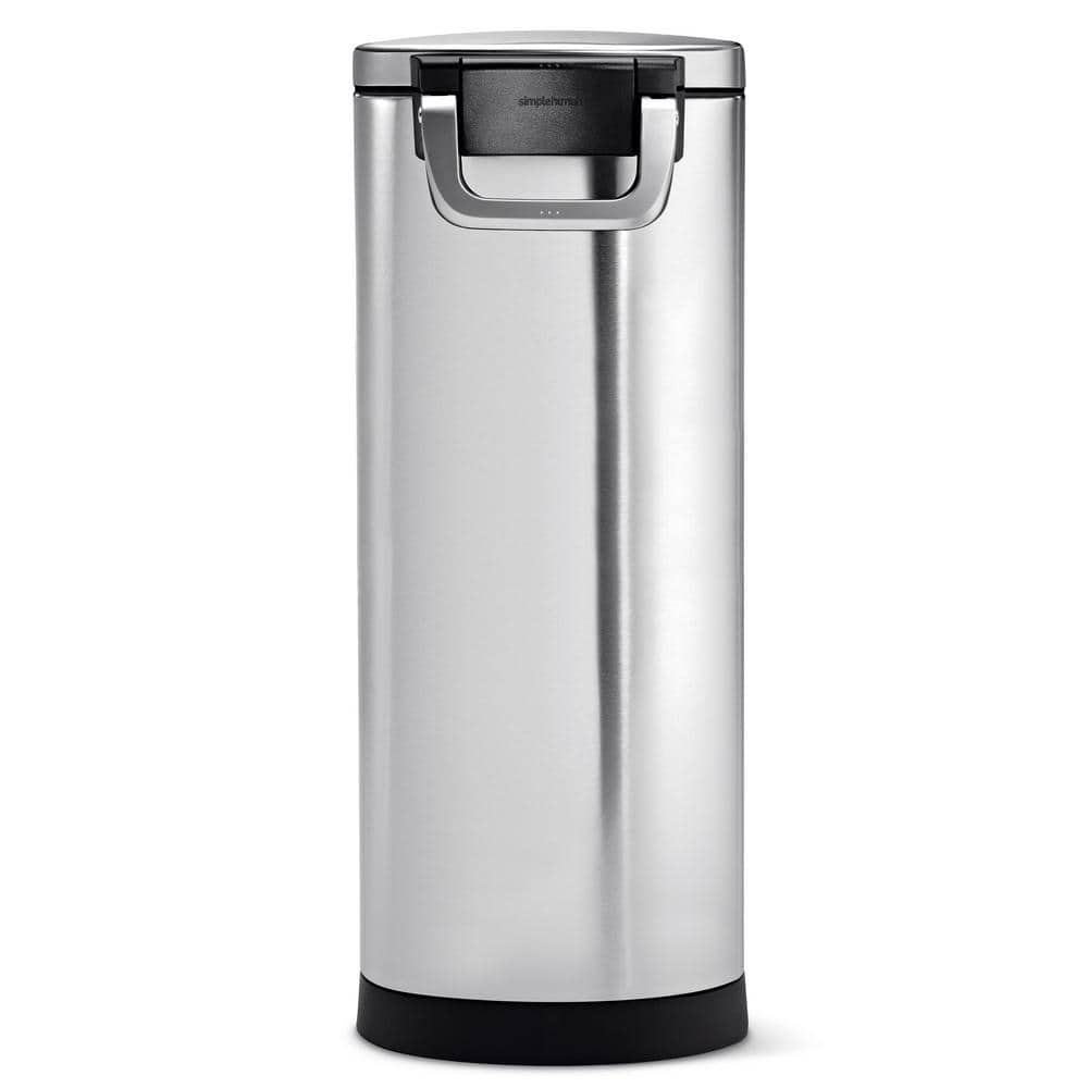 simplehuman X-Large Brushed Stainless Steel in Fingerprint-Proof Pet Food Storage Can CW1889