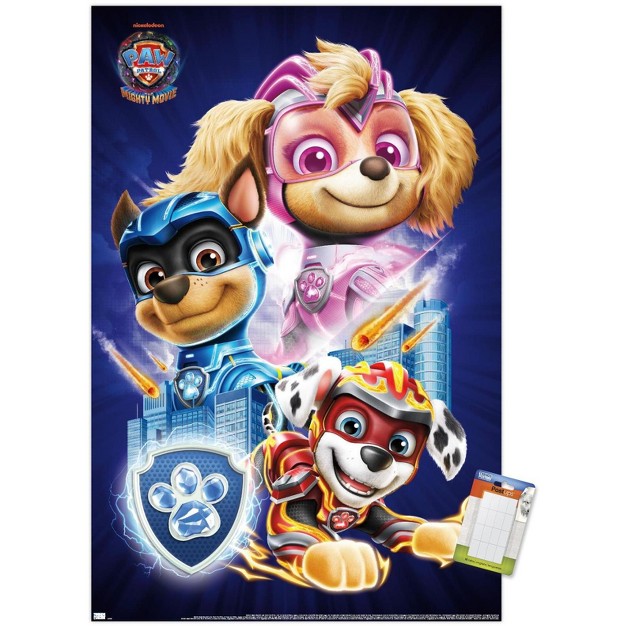 Trends International Paw Patrol The Mighty Movie Group Unframed Wall Poster Prints