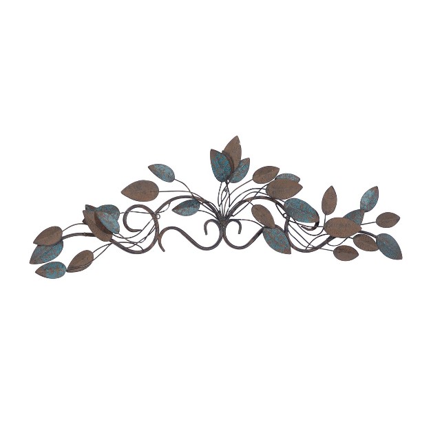 Metal Leaf Wall Decor Blue Olivia amp May