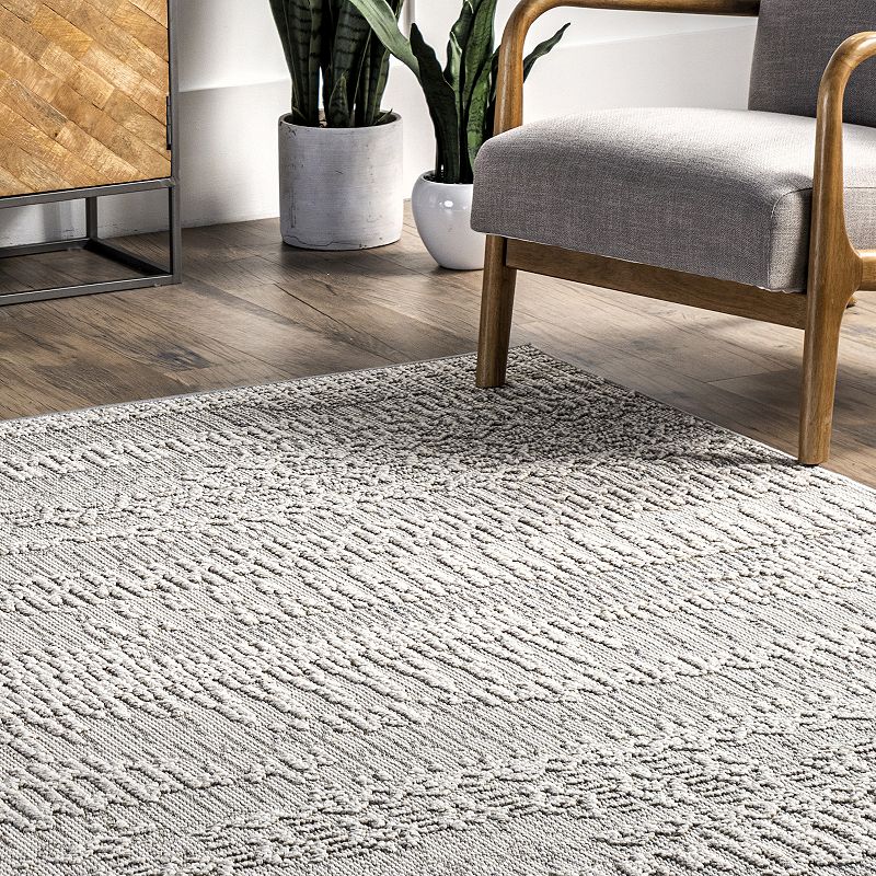 nuLOOM Teagan Textured Abstract Area Rug