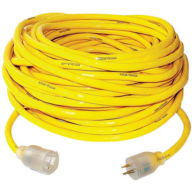 Yellow Jacket Outdoor 50 Ft L Yellow Extension Cord 10 3 Sjtw