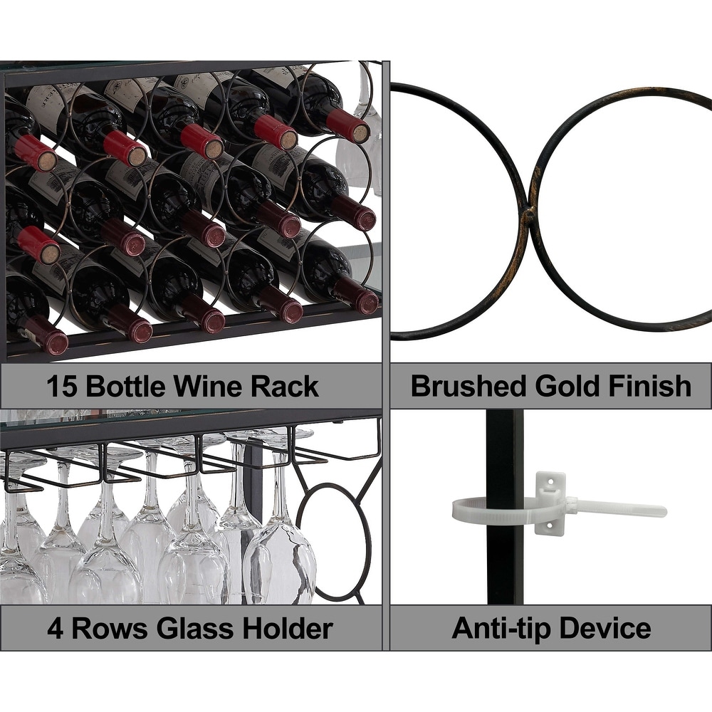 Wine Rack Console Table Elegance and Functionality