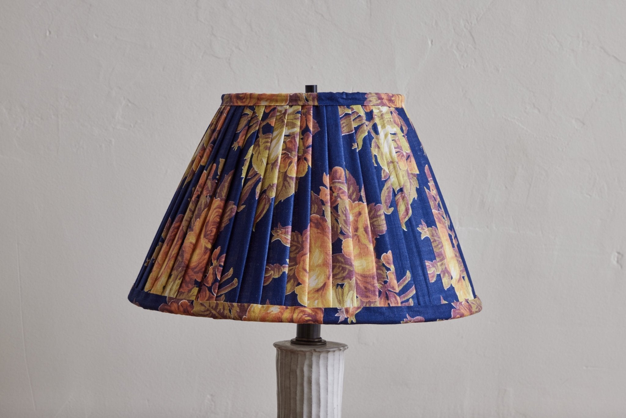 Lampshade in Vintage Blue Amber Rose Floral