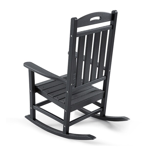 Polydun Outdoor Recycled Plastic Rocking Chair (Set of 2)