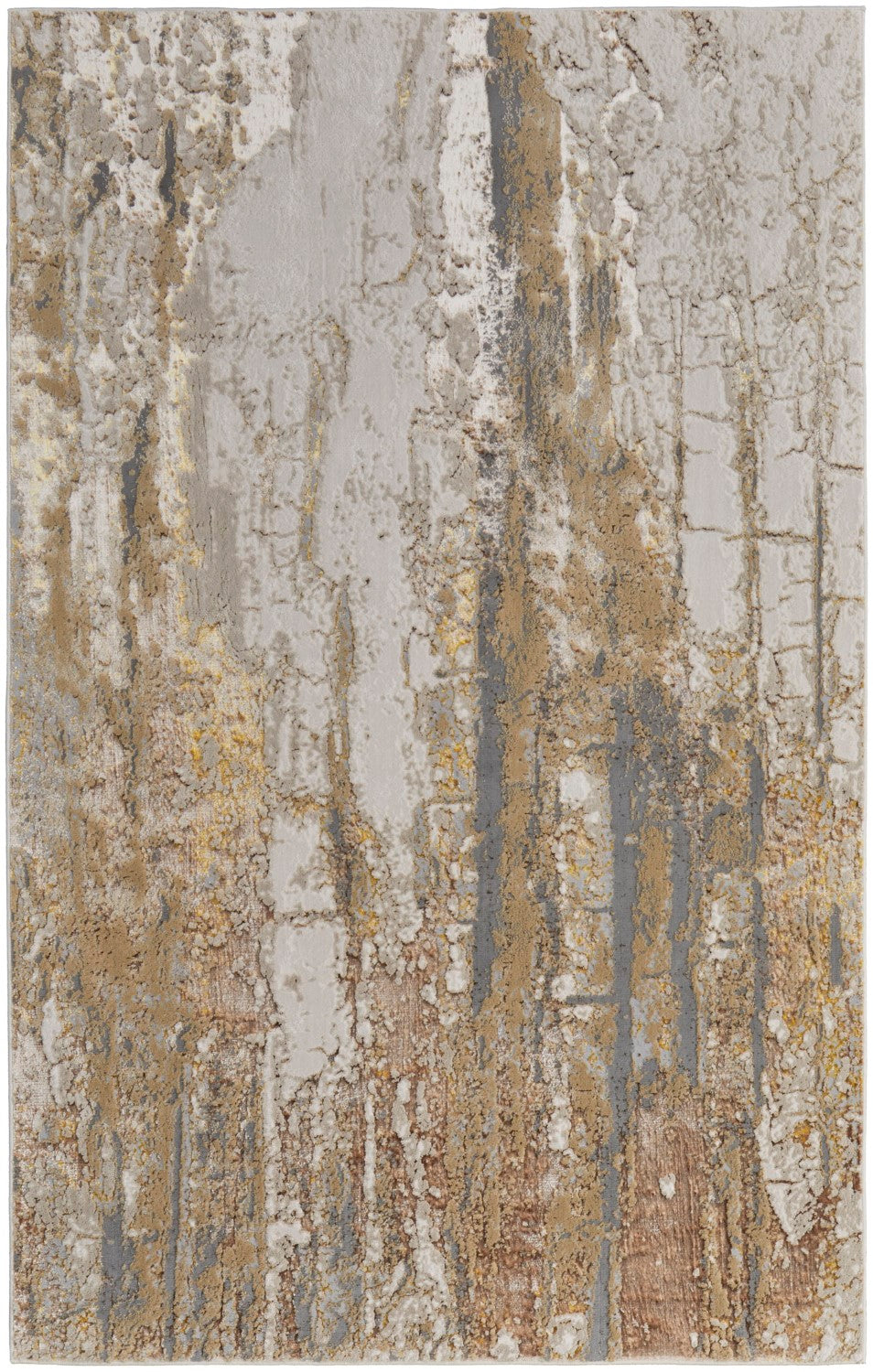 Tripoli Abstract Ivory/Gold/Brown Rug