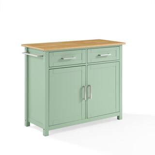 CROSLEY FURNITURE Tristan Mint Kitchen Island CF3034NA-MN