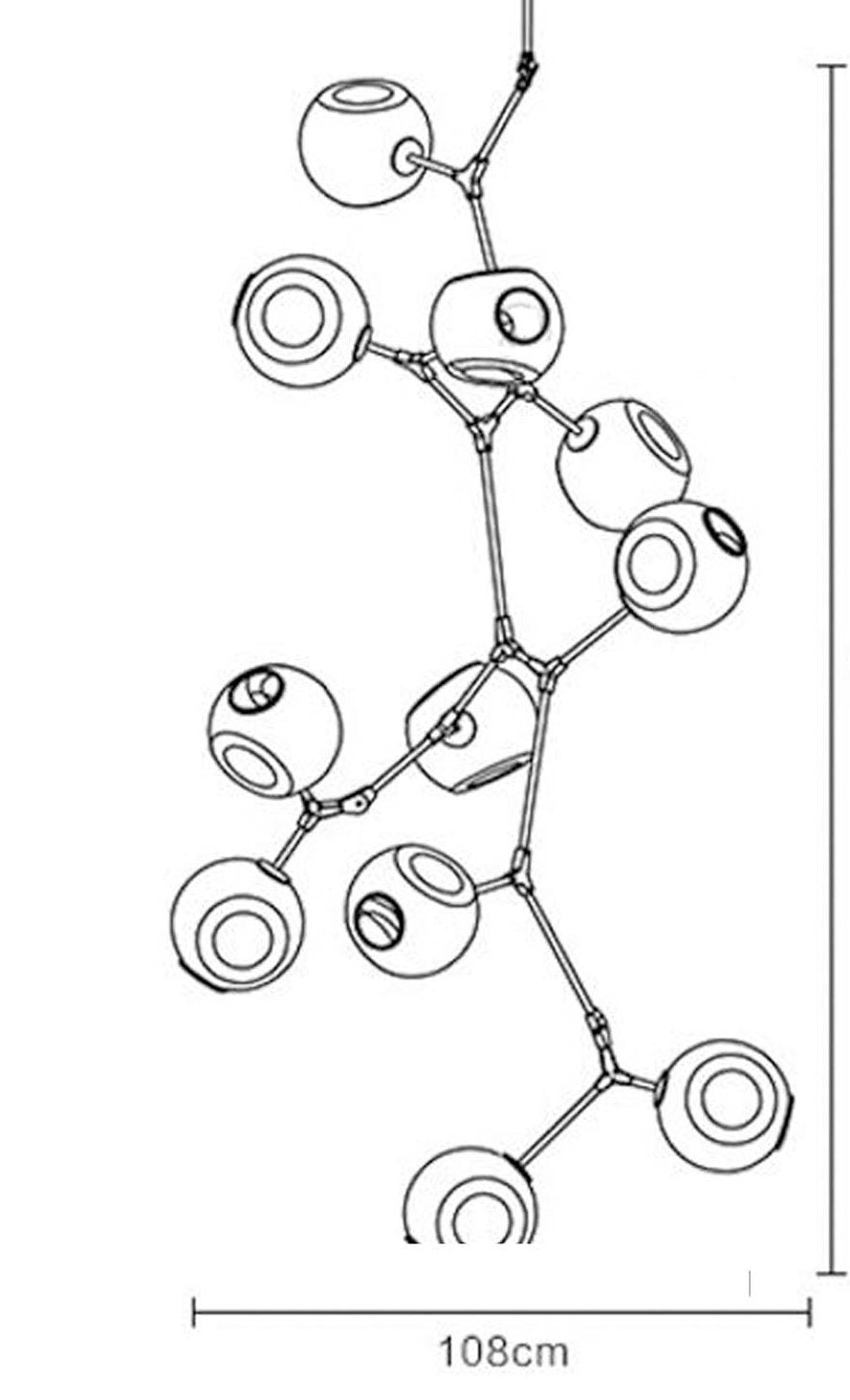 Branch 10 Bubble Chandelier  Cy Dd 275-10Gl