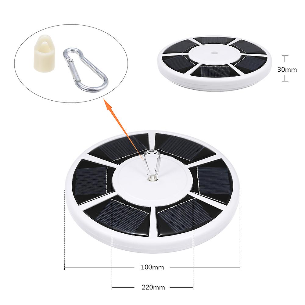 3.7v 3w 42 Led Solar Powered Energy Flag Pole Lamp Sensitive Light Control 2 Levels Adjustable Brightness Dimmable Ip65 Water Resistance Built-in 2200