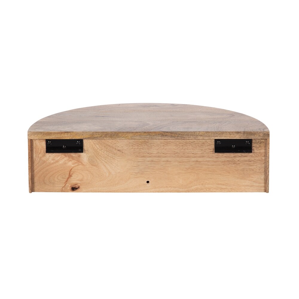 Kate and Laurel Reid Floating Wood Side Table   20x11x6