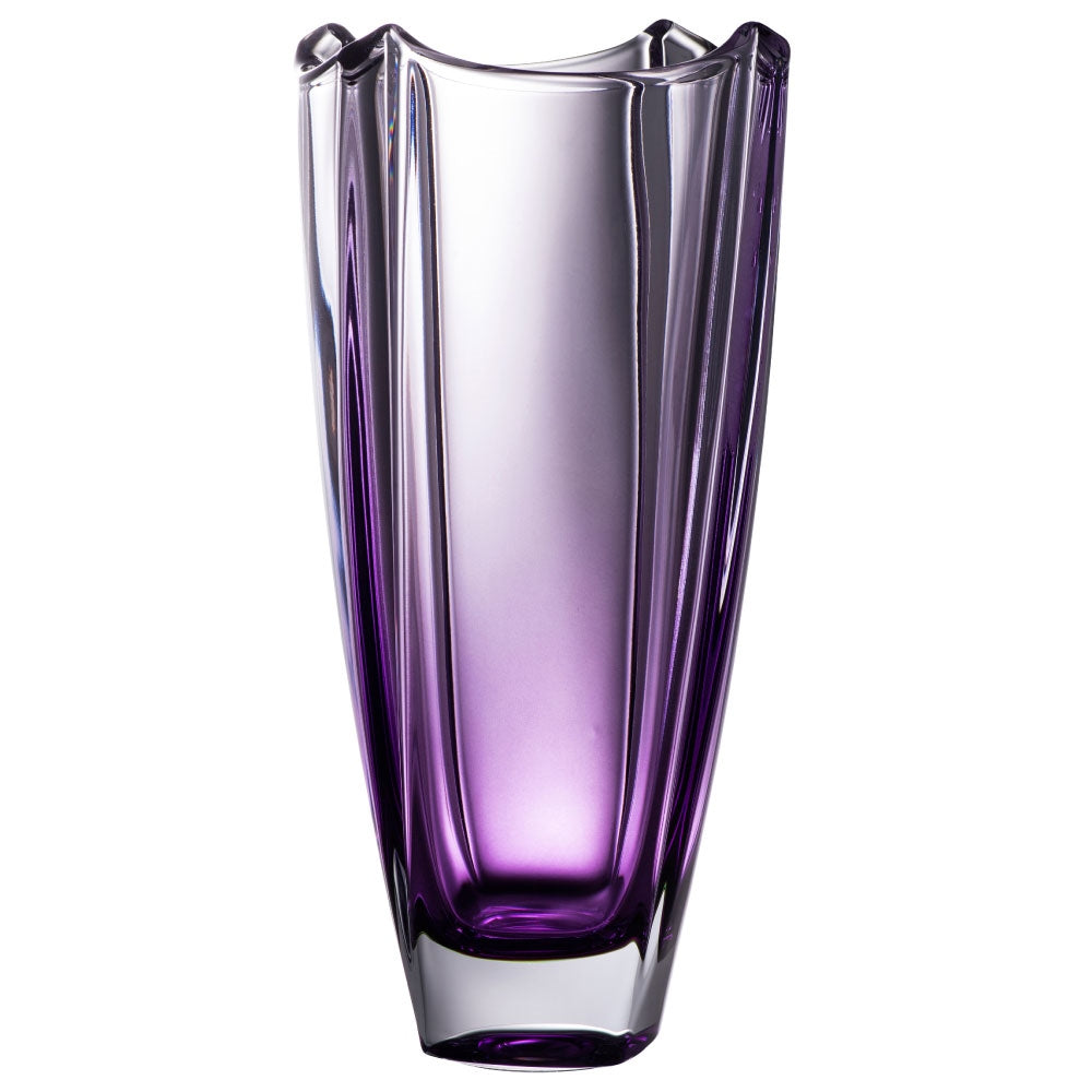 Galway Crystal Amethyst Dune 12 Square Vase