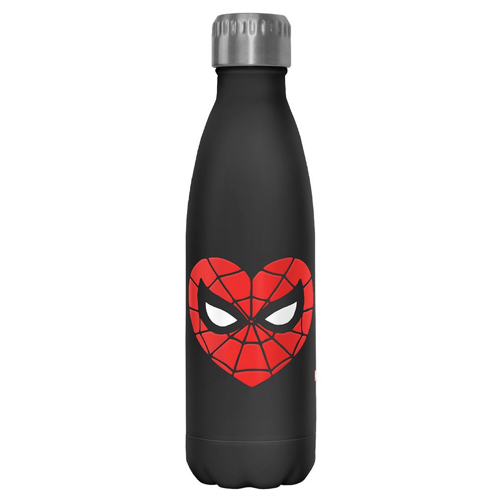 Spider-Man Mask Heart Logo 17-oz. Stainless Steel Water Bottle