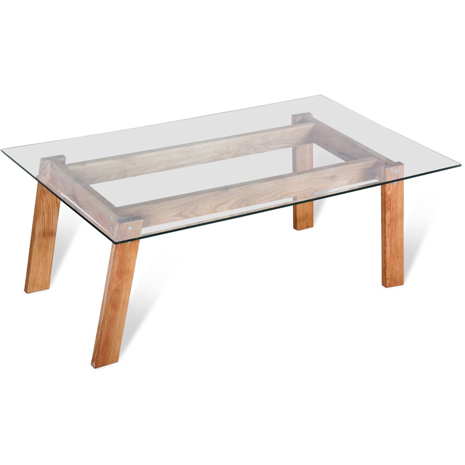 MARVEL Glass and Wood Coffee Table