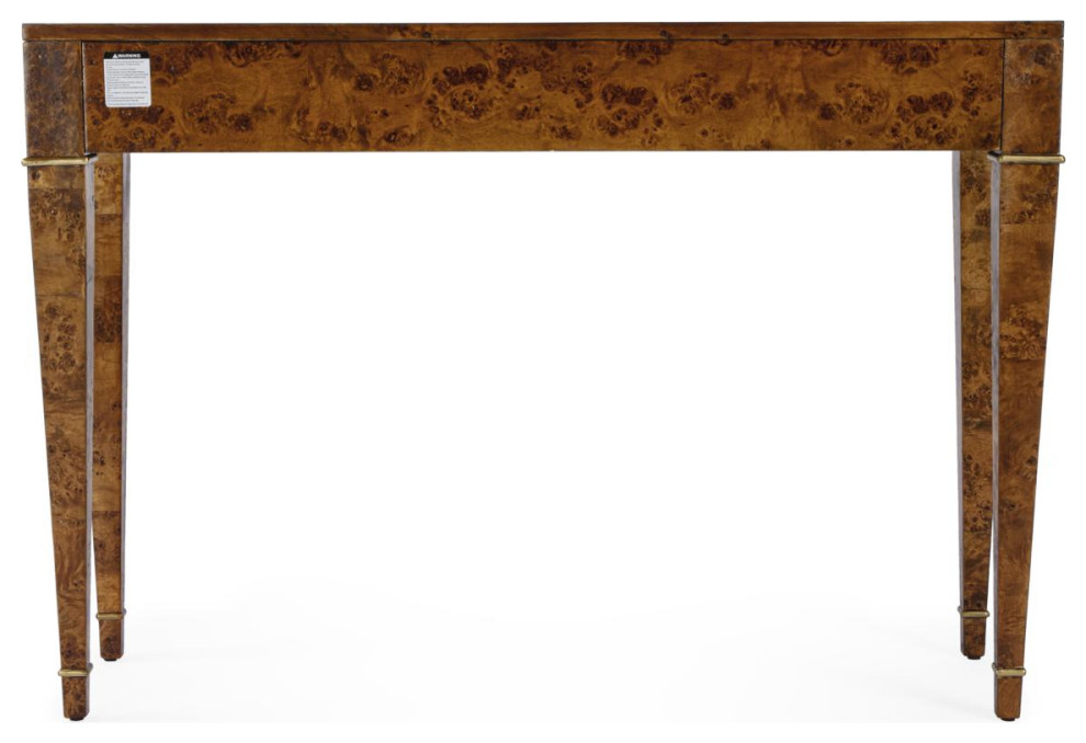 Kai Console Table  Traditional Burl   Midcentury   Console Tables   by Lighting New York  Houzz