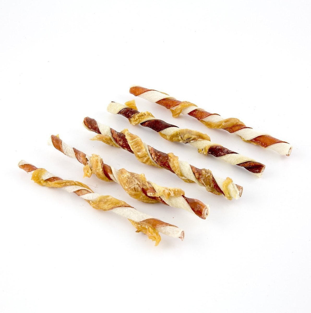 Good 'n' Fun Triple Flavor Chews Beef， Pork and Chicken Twists Dog Chews