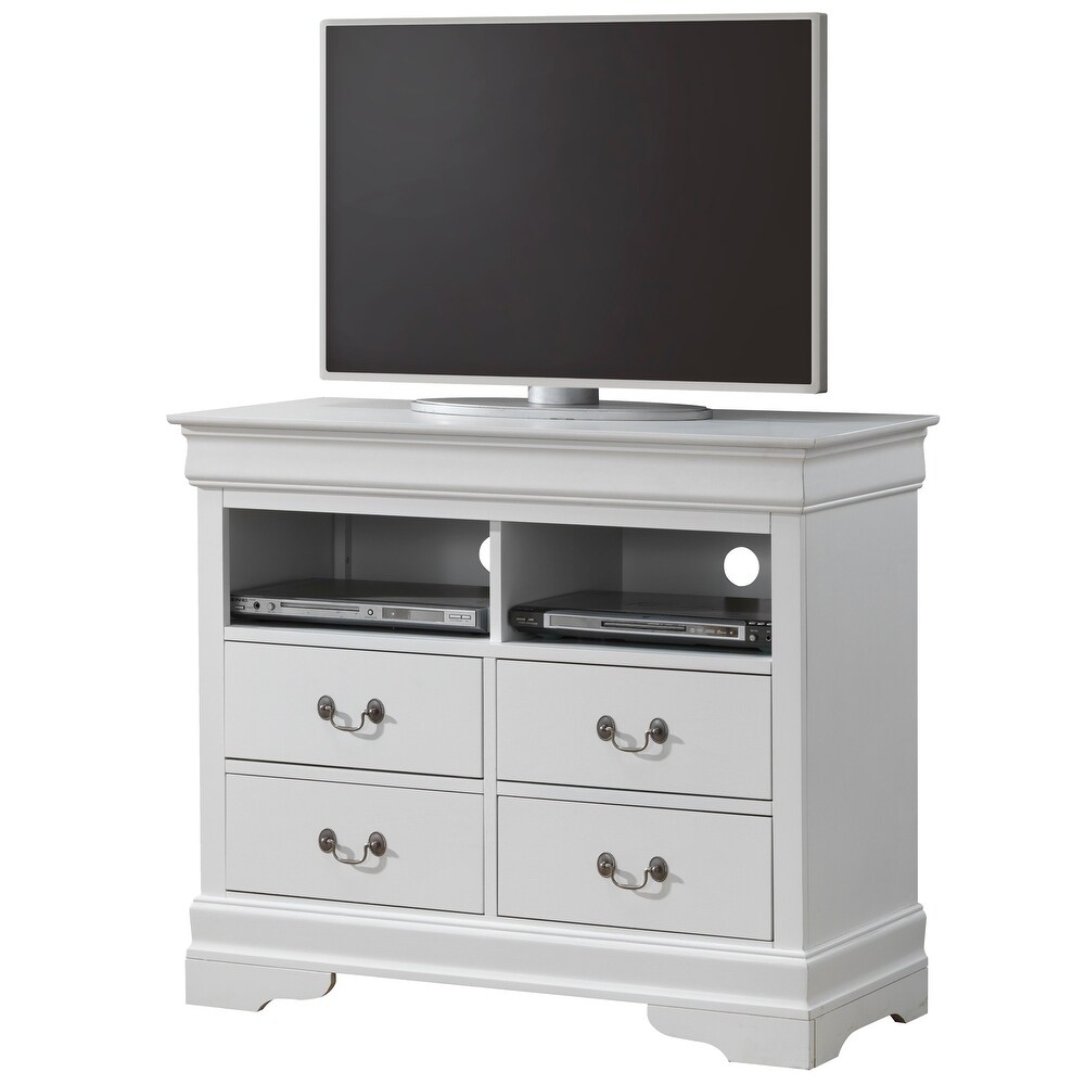 Louis Phillipe Wooden Media Chest