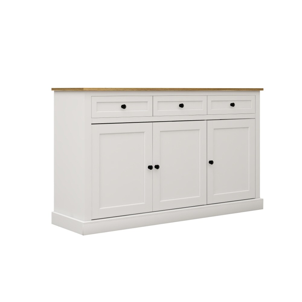 53.5 in. Buffet Storage Sideboard Bar Wine Cabinet with Drawers