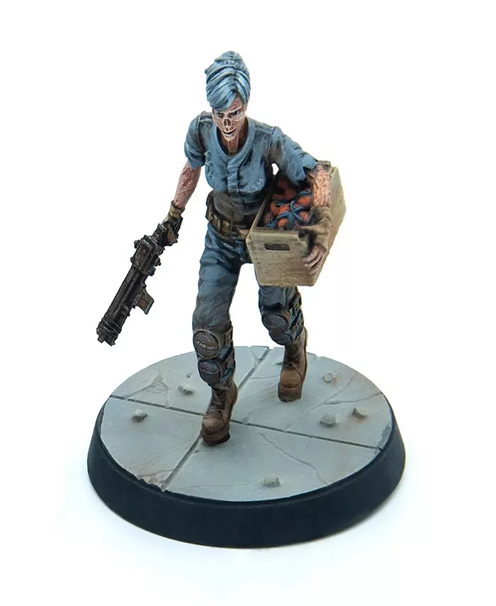 Modiphius Fallout Wasteland Warfare Survivors Ghoul Settlers the Slog 6 Unpainted Resin Miniatures