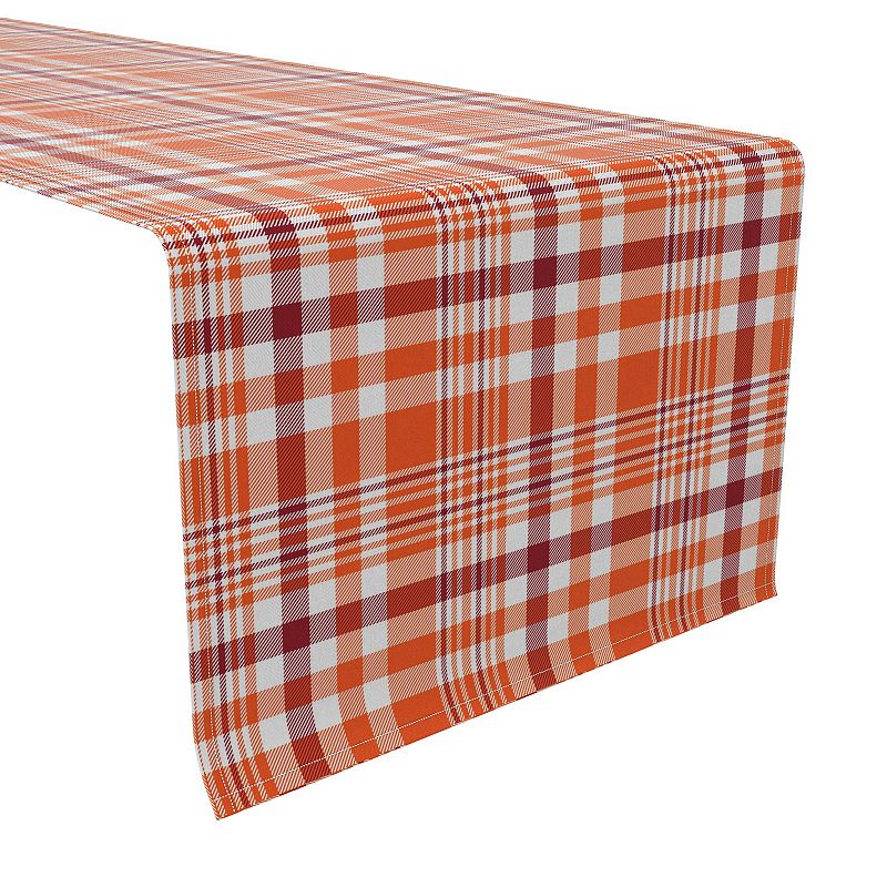 Table Runner， 100% Cotton， 16x90， Plaid 14