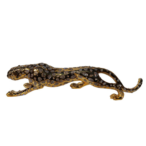 Ambrose Diamond Encrusted Gold Plated Panther (40...