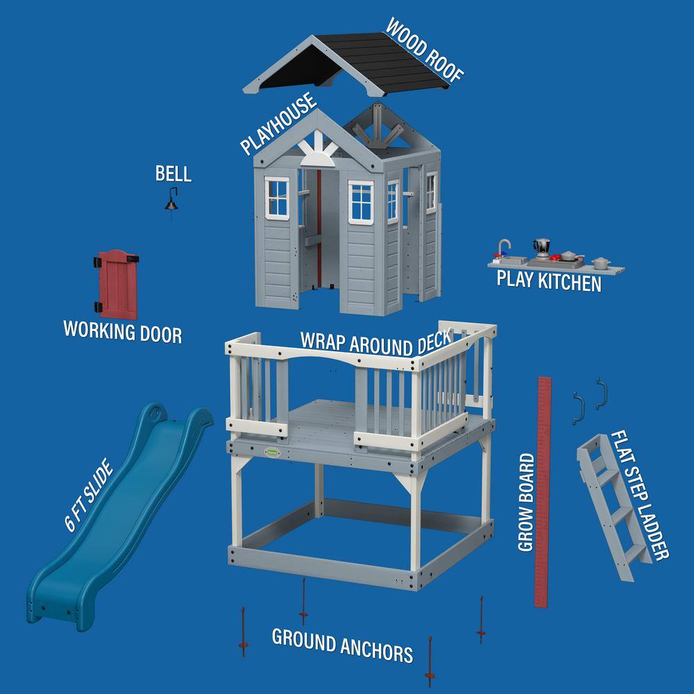 Backyard Discovery Beacon Heights Elevated Playhouse 2102323COM