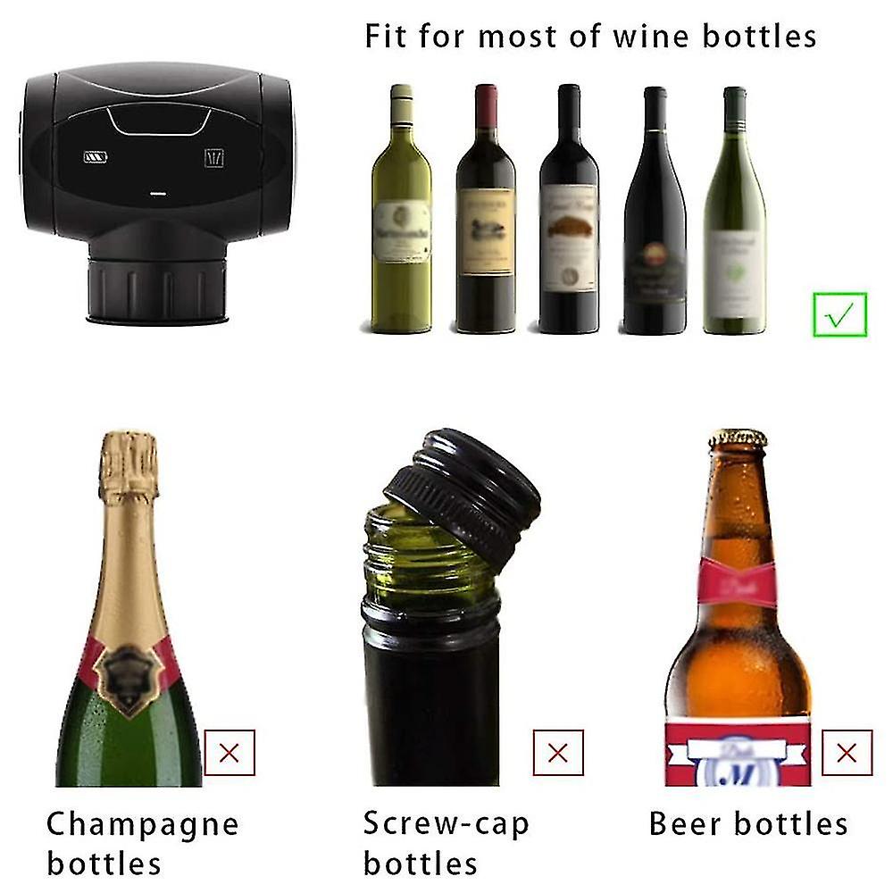 Electric Wine Stopper Vacuum Wine Saver Automatic Wine Bottle Stopper Vacuum Pump ， Keep Wine Fresh