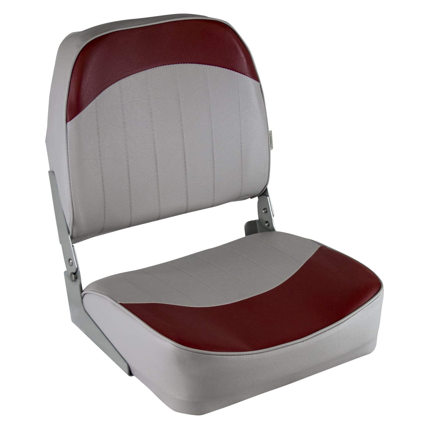 Wise 8WD734PLS-661 Low Back Boat Seat， Grey / Red