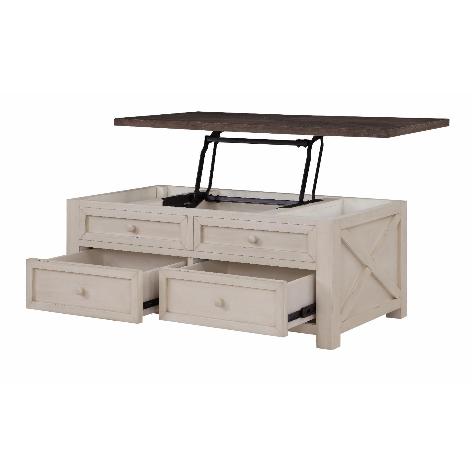 Coast to Coast Imports Bar Harbor 2 Drawer Lift Top Cocktail Table