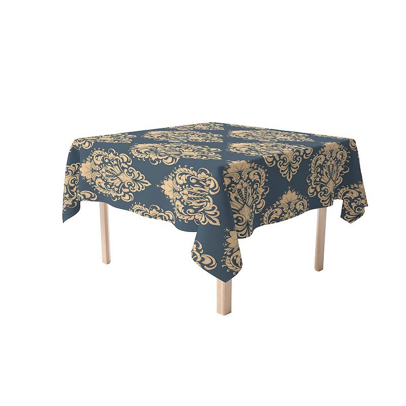 Square Tablecloth， 100% Cotton， 52x52， Floral 161