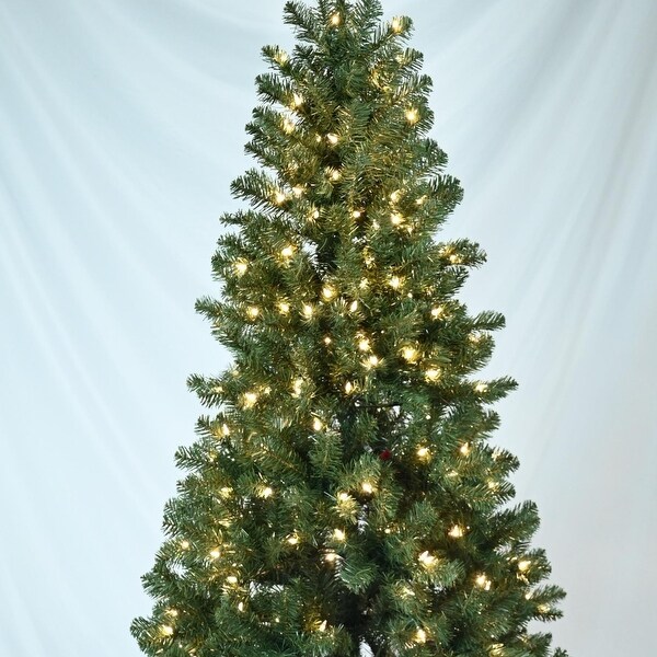 PVC Round Tip Green Christmas Tree (with Lights)