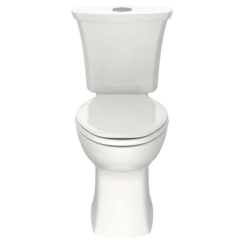 American Standard Edgemere 12 in. Rough-In 2-Piece 1.11.6 GPF Dual Flush Right Height Elongated Toilet in White Seat Not Included 204AA200.020