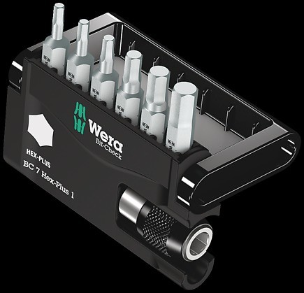 Wera 05056168001 Bit Check 7 Hex Plus 1 Bits Assor...