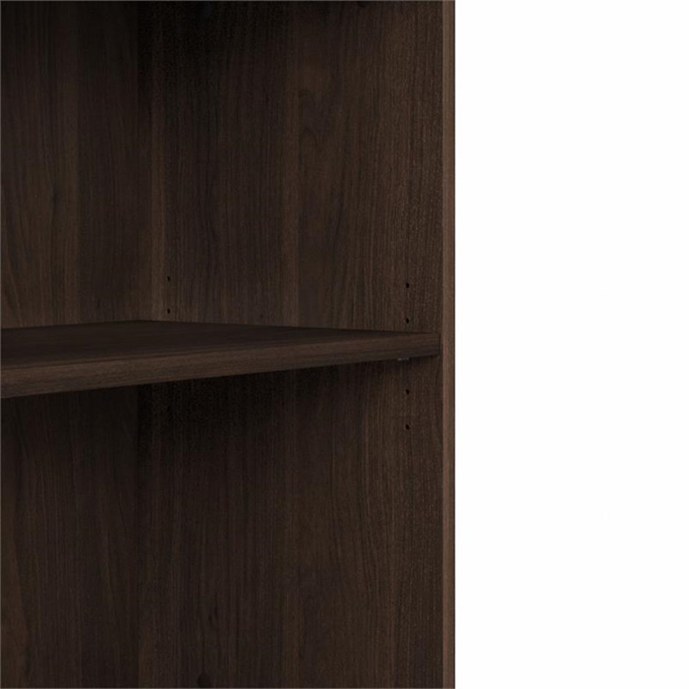 Bush Business Furniture Small 2 Shelf Bookcase in Black Walnut   Engineered Wood   Bookcases   by Homesquare  Houzz